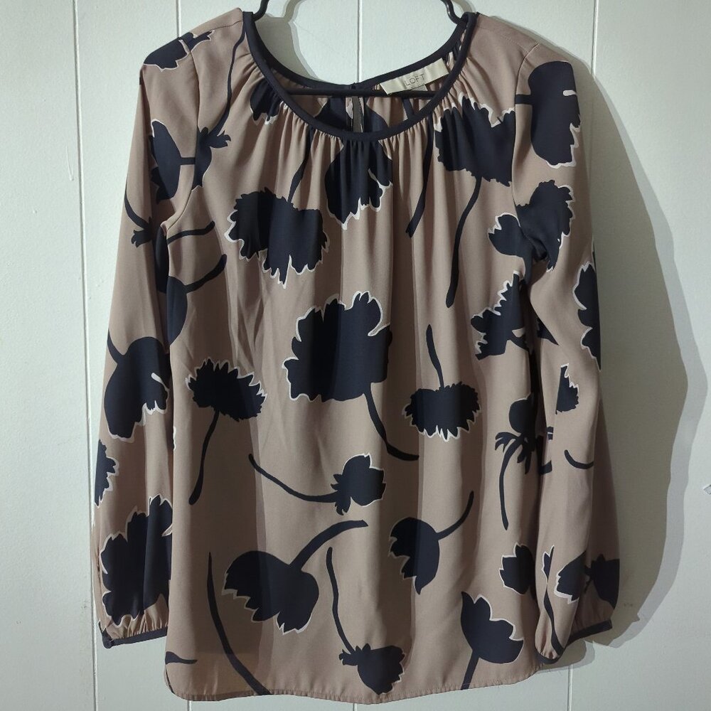 Nine West Women's Abstract Print Batwing Blouse - Size XL #E